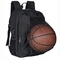 Sac à dos imperméable de basket-ball du football de sports en plein air de sac à dos à usb de voyage fait sur commande