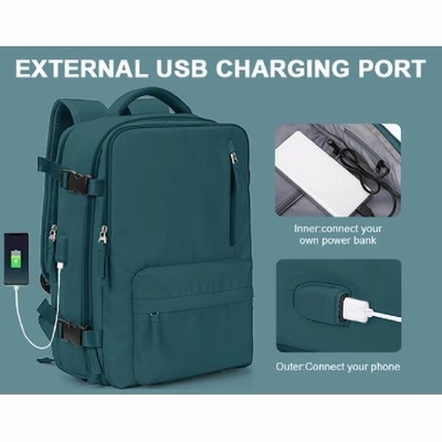L'ordinateur portable extérieur de bureau met en sac le sac à dos occasionnel de sac à dos de sports 14 pouces avec le port d'Usb