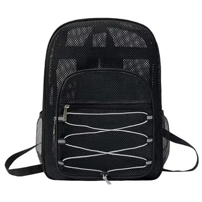 Mode Unisexe étudiants sac à dos en maille sac à l' école sachet d'été sac à dos en maille plage