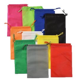 Favorable à l'environnement réutilisable non tissé imprimé de sacs d'emballage de cordon
