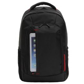 polyester 600D sacs d'ordinateur portable de bureau de 15,6 pouces, hommes de sac à dos d'affaires dans le noir
