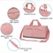 Sac de sport imperméable personnalisé avec sac de danse rose pour salle de sport avec compartiments à chaussures