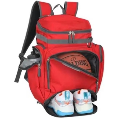 Sac à dos de sport léger et de grande capacité Polyester Gym Basketball Sac à dos de football