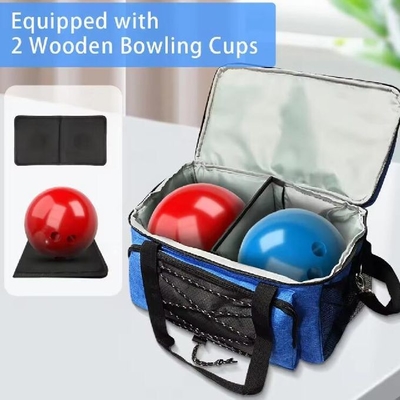 Sac à dos personnalisé pour les sports de bowling accessoires supplémentaires de bowling deux balles sac à dos avec porte-balles rembourrée