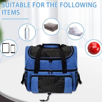 Sac à dos personnalisé pour les sports de bowling accessoires supplémentaires de bowling deux balles sac à dos avec porte-balles rembourrée