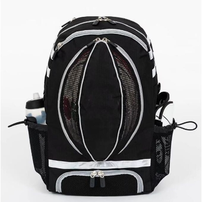 Sac de sport noir Sac à dos de basket-ball avec boîte à balles
