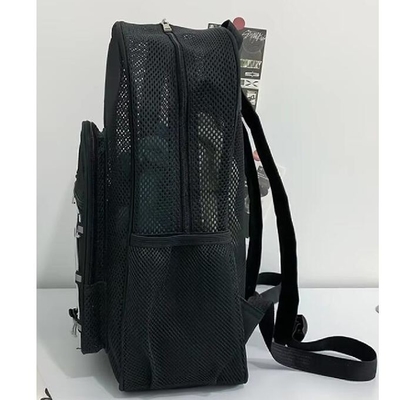 Mode Unisexe étudiants sac à dos en maille sac à l' école sachet d'été sac à dos en maille plage