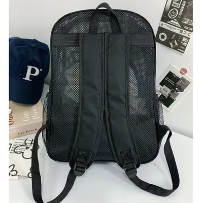 Mode Unisexe étudiants sac à dos en maille sac à l' école sachet d'été sac à dos en maille plage