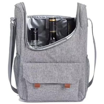 Sac de refroidisseur de vin isolé et imperméable à 3 bouteilles