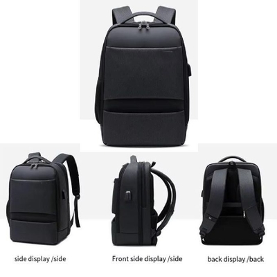 Sac à dos de voyage en nylon noir imperméable à l'eau Sac à ordinateur pour élèves