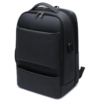 Sac à dos de voyage en nylon noir imperméable à l'eau Sac à ordinateur pour élèves