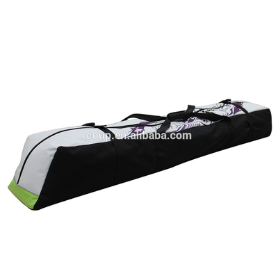 Sac de sport en nylon noir personnalisé avec compartiment pour ordinateur portable