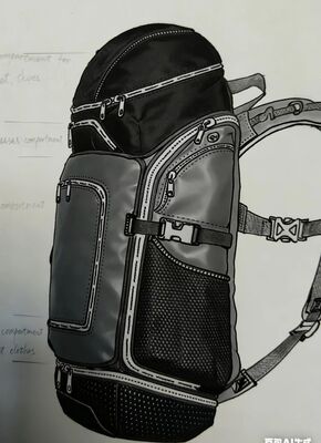 Sac de gym de sport en nylon léger avec panneau arrière en maille pour la transpiration et la fermeture de fermeture à glissière