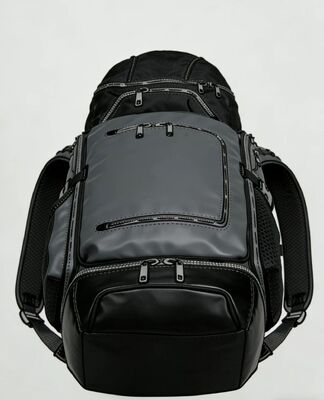 Sac de sport d'extérieur personnalisé avec logo, polyester résistant à l'eau et panneau arrière en maille pour la respirabilité