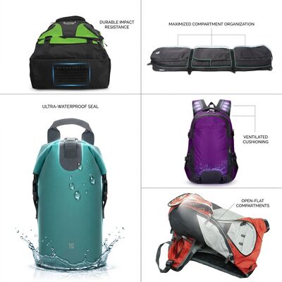 Sac de transport polyvalent pour tapis de yoga avec bretelles réglables et poches multi-fermetures éclair, compagnon de studio de méditation pour femmes