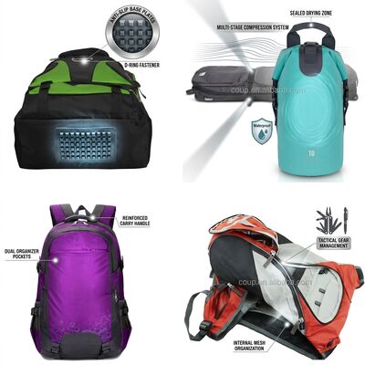 Extra-grand équipement d'arts martiaux sac à dos avec panneaux de ventilation en maille Manches d'armes multiples Compartiment uniforme