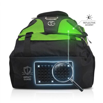 Sac de chaussures de golf ventilé avec panneau inférieur renforcé Manche de transport Fermeture à glissière accessoire Poche de rangement de parcours de voyage