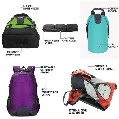 Sac de chaussures de golf ventilé avec panneau inférieur renforcé Manche de transport Fermeture à glissière accessoire Poche de rangement de parcours de voyage