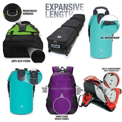 Sac de craie en nylon durable pour l' escalade avec ceinture de taille réglable