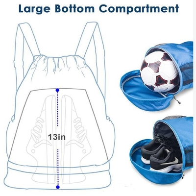 Sac à dos humide sec de sac de plage de séparation de cordon avec le compartiment de chaussure