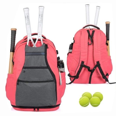 Sac à dos de sacs de tennis en plein air pour femmes et hommes pour 6 raquettes de tennis