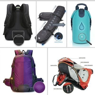 Sac de sport robuste en polyester 600D avec compartiment à chaussures ventilé, grande capacité, équipement de sport